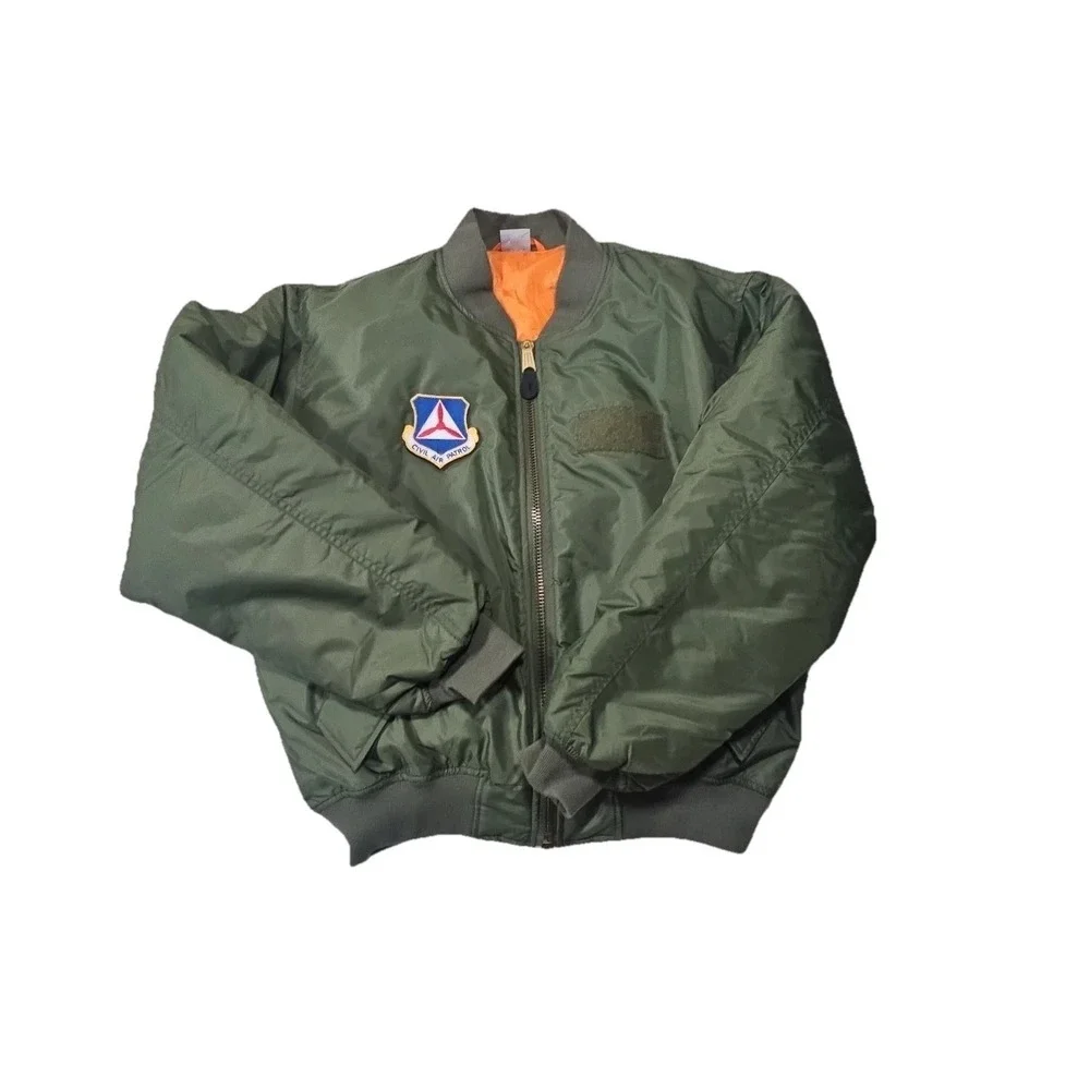 TROOPER Flight/Bomber Jacket With Civil Air Patrol Patch Size M Olive green/Sage